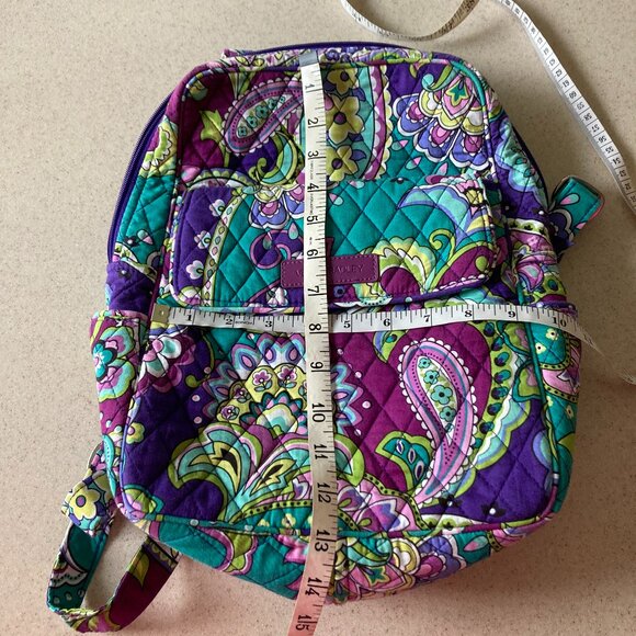 Vera Bradley Backpack EUC Purple Paisley Heather Pattern main image 10